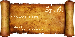 Szabadi Olga névjegykártya